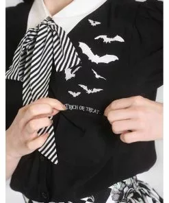 Hell Bunny Trixie Bats Blouse Black
