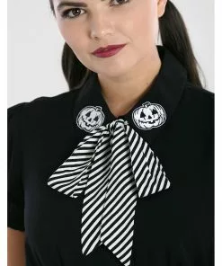 New In Hell Bunny Skelli Skull 40's Blouse Black