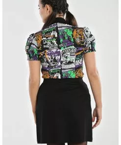 Hell Bunny Be Afraid 50's Halloween Blouse Multi New In 13 Hell Bunny Be Afraid 50's Halloween Blouse Multi New In