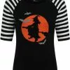 Hell Bunny Fly Away Witch 50's Jumper Black 2 Hell Bunny Fly Away Witch 50's Jumper Black