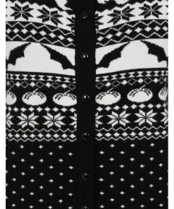 Hell Bunny Spook 50's Cardigan Black White 11 Hell Bunny Spook 50's Cardigan Black White