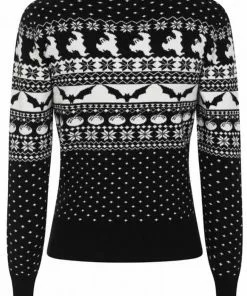 Hell Bunny Spook 50's Cardigan Black White 14 Hell Bunny Spook 50's Cardigan Black White