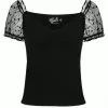 Hell Bunny Amandine 50's Top Black 2 Hell Bunny Amandine 50's Top Black