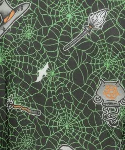 New In Hell Bunny Hex Spiderweb 50's Blouse Black