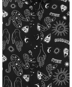 New In Hell Bunny Hello Goodbye Ouija Shirt Black