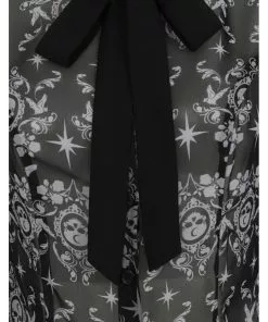 Hell Bunny Lost Whispers 40's Blouse Black