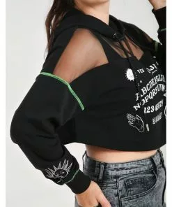 Hell Bunny Ouija Hoodie Black New In