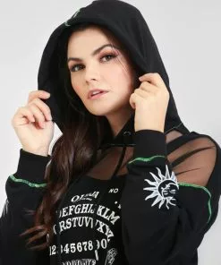 Hell Bunny Ouija Hoodie Black New In