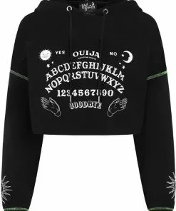 Hell Bunny Ouija Hoodie Black New In
