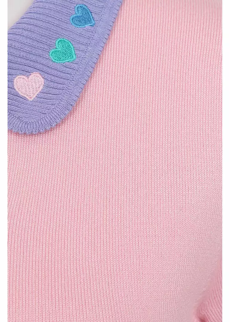 New In Hell Bunny Lollie Hearts 50's Top Pink 6 New In Hell Bunny Lollie Hearts 50's Top Pink