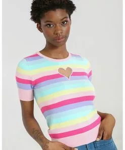 Hell Bunny Love Heart 50's Top Multicolour 16 Hell Bunny Love Heart 50's Top Multicolour