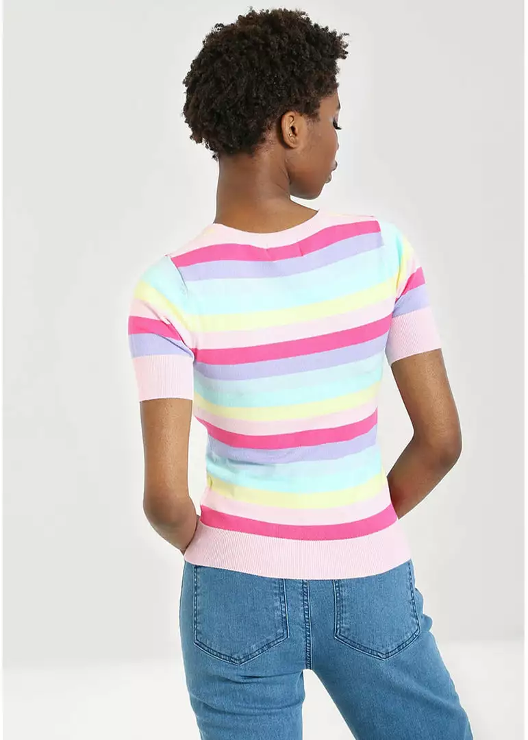 Hell Bunny Love Heart 50's Top Multicolour 10 Hell Bunny Love Heart 50's Top Multicolour