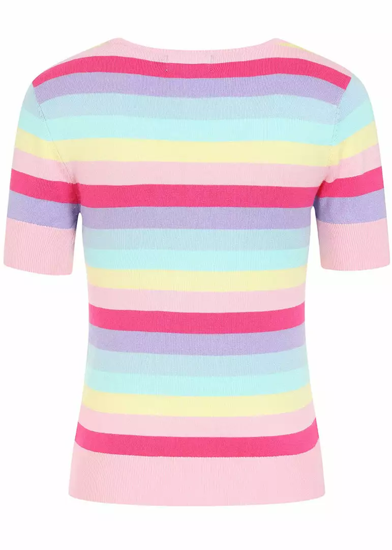 Hell Bunny Love Heart 50's Top Multicolour 7 Hell Bunny Love Heart 50's Top Multicolour