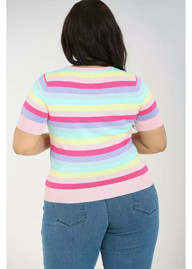 Hell Bunny Love Heart 50's Top Multicolour 11 Hell Bunny Love Heart 50's Top Multicolour