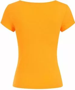 Hell Bunny Mia Top Orange New In