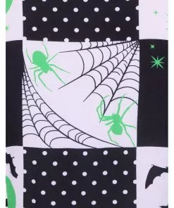 Hell Bunny Annie Bats 50's Blouse Black White New In