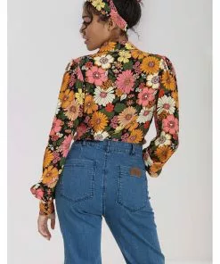 Hell Bunny Monique 60's Blouse Multi