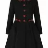 Hell Bunny Tiddlywinks 40's Coat Black New In 1 Hell Bunny Tiddlywinks 40's Coat Black New In