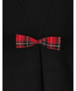 Hell Bunny Tiddlywinks 40's Coat Black New In