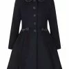 Hell Bunny Tiddlywinks 40's Coat Navy 2 Hell Bunny Tiddlywinks 40's Coat Navy