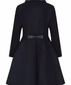 Hell Bunny Tiddlywinks 40's Coat Navy 13 Hell Bunny Tiddlywinks 40's Coat Navy