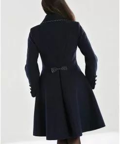 Hell Bunny Tiddlywinks 40's Coat Navy 11 Hell Bunny Tiddlywinks 40's Coat Navy