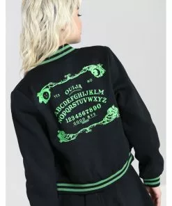 New In Hell Bunny Samara Ouija 50's Jacket Black Green