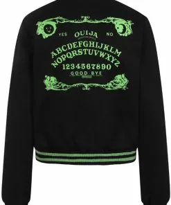 New In Hell Bunny Samara Ouija 50's Jacket Black Green 12 New In Hell Bunny Samara Ouija 50's Jacket Black Green