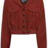 Hell Bunny Ravenwood 40's Jacket Brown