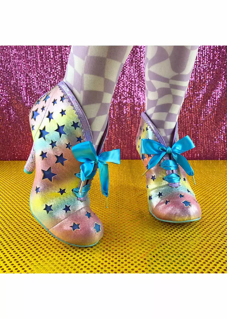 New In Irregular Choice Sirius Rainbow Boots Multi 4 New In Irregular Choice Sirius Rainbow Boots Multi