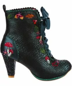 Irregular Choice Woodland Wander 40's Boots Green