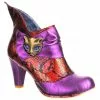 Irregular Choice Miaow Cat 70's Boots Pink Red New In 1 Irregular Choice Miaow Cat 70's Boots Pink Red New In