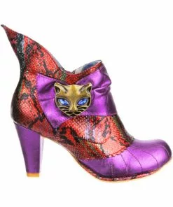 Irregular Choice Miaow Cat 70's Boots Pink Red New In 8 Irregular Choice Miaow Cat 70's Boots Pink Red New In