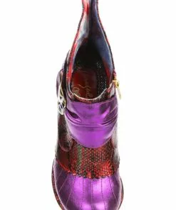 Irregular Choice Miaow Cat 70's Boots Pink Red New In 9 Irregular Choice Miaow Cat 70's Boots Pink Red New In