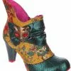 Irregular Choice Miaow Cat 70's Boots Green New In 2 Irregular Choice Miaow Cat 70's Boots Green New In