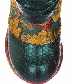 Irregular Choice Miaow Cat 70's Boots Green New In