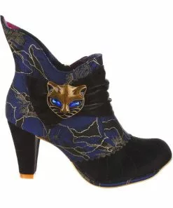Irregular Choice Miaow Cat 70's Boots Blue New In