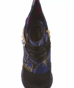 Irregular Choice Miaow Cat 70's Boots Blue New In