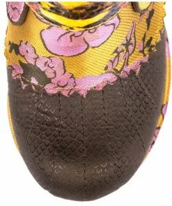 New In Irregular Choice Miaow Cat 70's Boots Yellow Multi 10 New In Irregular Choice Miaow Cat 70's Boots Yellow Multi
