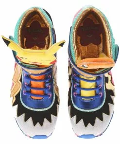 Irregular Choice Pokémon Flames And Bolts High Tops Sneakers Red New In