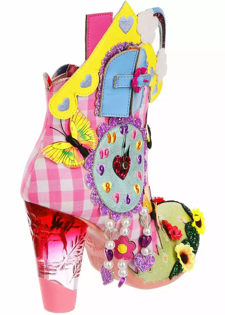 Irregular Choice Wakey Wakey Boots Pink New In 7 Irregular Choice Wakey Wakey Boots Pink New In