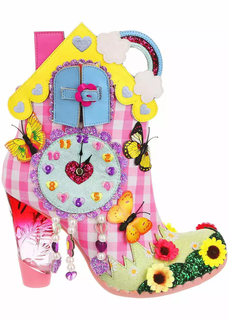 Irregular Choice Wakey Wakey Boots Pink New In 9 Irregular Choice Wakey Wakey Boots Pink New In