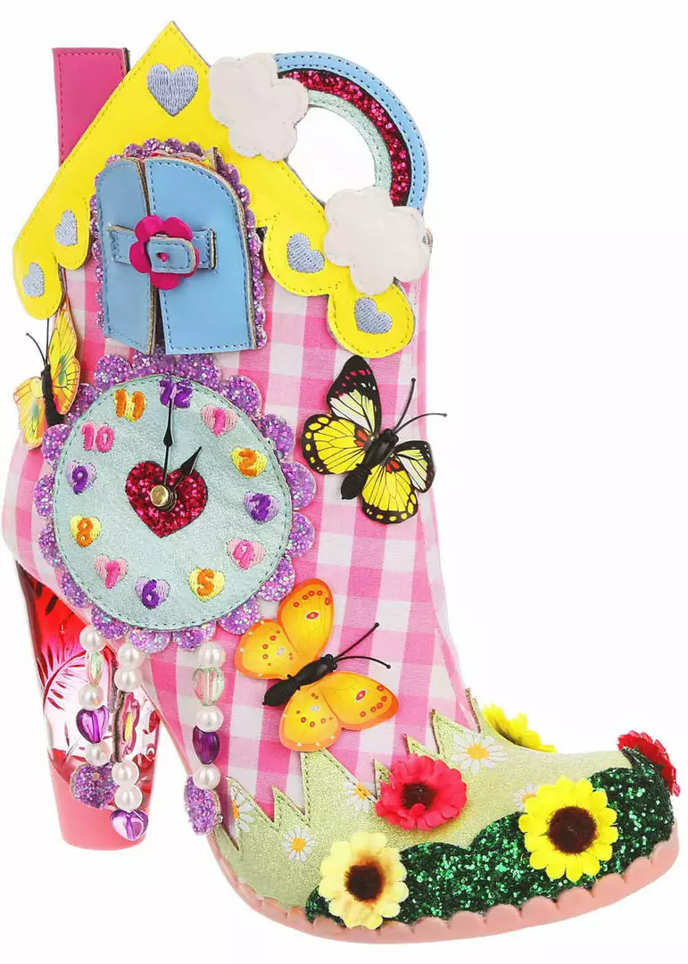 Irregular Choice Wakey Wakey Boots Pink New In 3 Irregular Choice Wakey Wakey Boots Pink New In