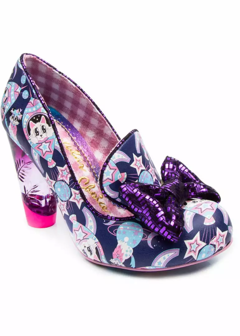 Irregular Choice Oz Space Cats Pumps Navy Blue 3 Irregular Choice Oz Space Cats Pumps Navy Blue