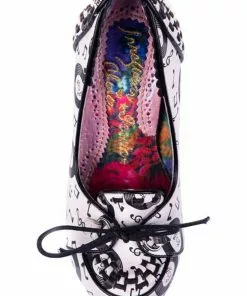 Irregular Choice Rocko Rock 'n Roll 50's Pumps White New In 11 Irregular Choice Rocko Rock 'n Roll 50's Pumps White New In