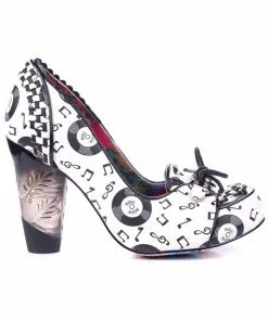 Irregular Choice Rocko Rock 'n Roll 50's Pumps White New In 10 Irregular Choice Rocko Rock 'n Roll 50's Pumps White New In