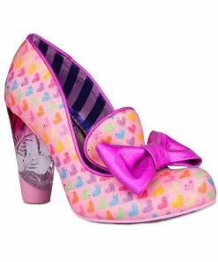 Irregular Choice Ozzo Hearts 50’s Pumps Pink New In