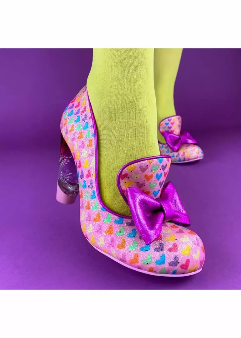 Irregular Choice Ozzo Hearts 50’s Pumps Pink New In 4 Irregular Choice Ozzo Hearts 50’s Pumps Pink New In