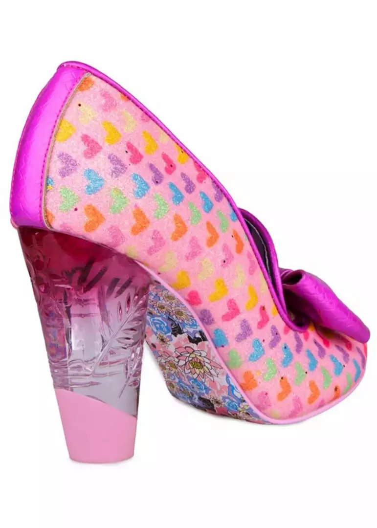 Irregular Choice Ozzo Hearts 50’s Pumps Pink New In 6 Irregular Choice Ozzo Hearts 50’s Pumps Pink New In