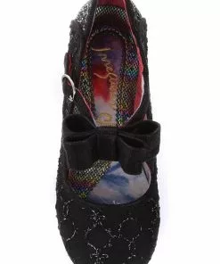 Irregular Choice Shining Star 40's Pumps Black New In 10 Irregular Choice Shining Star 40's Pumps Black New In
